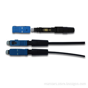 Field Assembly Optical Fast Connector, Applicable for 3.1 x 2.0mm and Drop Cable